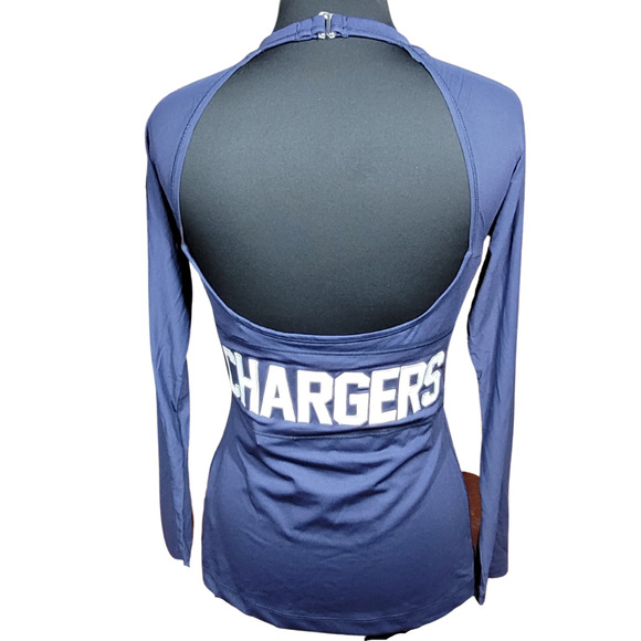 Los Angeles Chargers NFL Blue Top Size XL with Built in Bra nwot - Picture 2 of 6